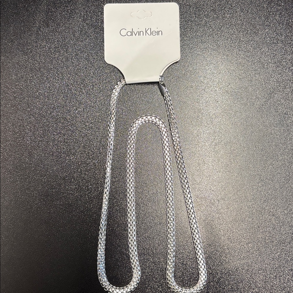 Calvin Klein Elegant Silver Chain Necklace